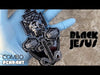 Huge Jesus 3D Combo Black Iced Charm Pendant