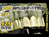 14k Gold Plated over 925 Sterling Silver 6/6 Grillz Set