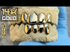 Real Solid 14K Gold  Permanent Look Single Caps Custom Grillz