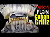 14K Gold Plated Cuban Link Bottom Teeth Vampire Fangs Grillz