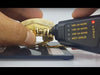 Real 14K Gold 2-Tone Diamond Dust Custom Caps Grillz w/Back Bar