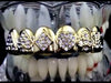 14K Gold Plated Iced 3D Poker Suits Top Teeth Grillz