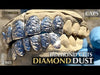 925 Silver Diamond-Cut w/Diamond Dust Single Caps Perm Look Custom Grillz