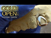14K Gold Open Face Single Cap Custom Grillz (Choose Tooth)
