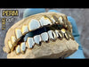 Gold Plated Solid 925 Sterling Silver Permanent Cuts Perm Custom Grillz