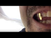 14k Gold Plated Vampire Fang Canine Single Tooth Cap