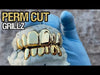 Gold Plated Solid 925 Sterling Silver Permanent Cuts Perm Custom Grillz