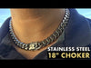 316L Stainless Steel Chain Miami Cuban Link Necklace 18" x 14MM