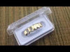 14K Gold Plated Two Open Side Bottom Teeth Grillz