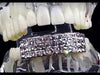 Silver Tone VIP Iced Square Stones Bottom Teeth Grillz