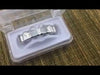 Silver Tone Two Open Face Hollow Top Teeth Grillz