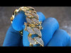 14K Gold Plated 8.5" x 15MM Flooded Out Cuban Link Bracelet