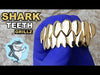 14k Gold Plated Shark Teeth Grillz Set Plain