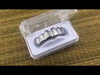 Black Plated Plain Top Teeth Grillz