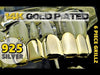 14K Gold Plated over 925 Sterling Silver Top Teeth Grillz